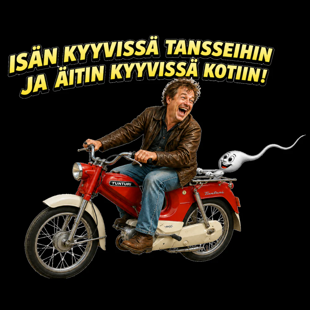 T-PAITA- ISĂN KYYVISSĂ TANSSEIHIN JA ĂITIN KYYVISSĂ KOTIIN (00 797) - Image 2