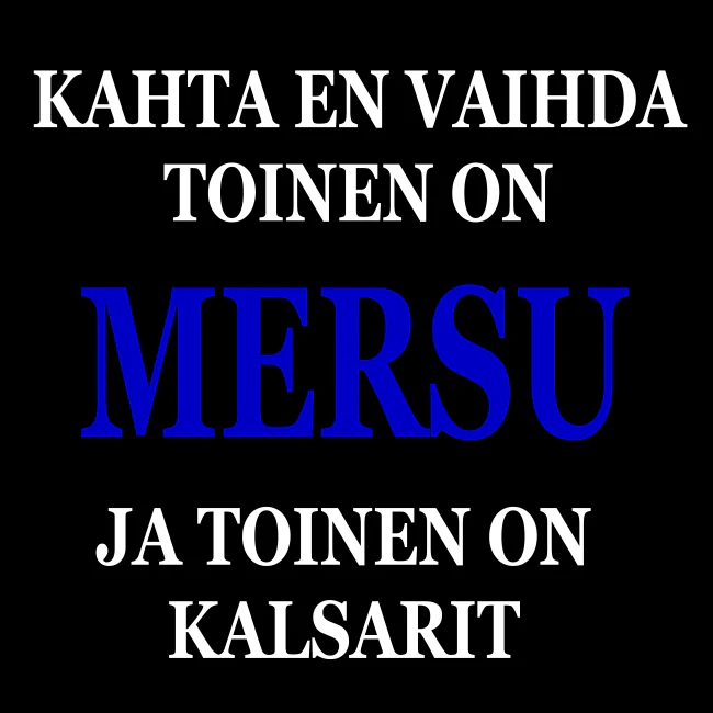 T-PAITA MUSTA - KAHTA EN VAIHDA MERSUA JA KALSAREITA (00 1954) - Image 2
