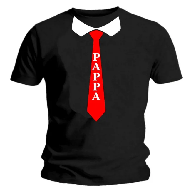 T-PAITA MUSTA - KRAVATTI PAPPA (86660/00 1531)