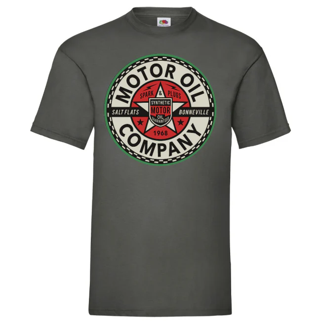 CUSTOM T-PAITA Light Graphite - MOTOR OIL COMPANY (00 2500)