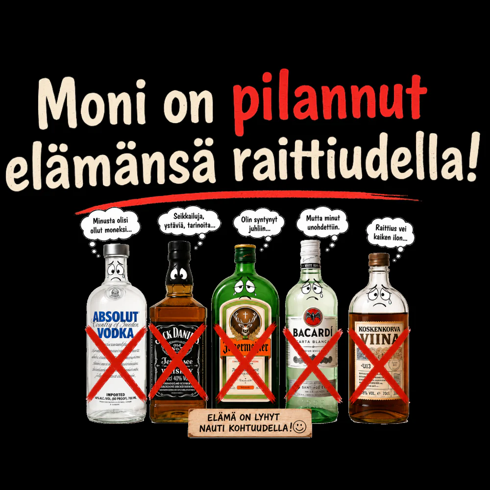 T-PAITA- MONI ON PILANNUT ELÄMÄNSÄ RAITTIUDELLA! (00 796) - Image 2
