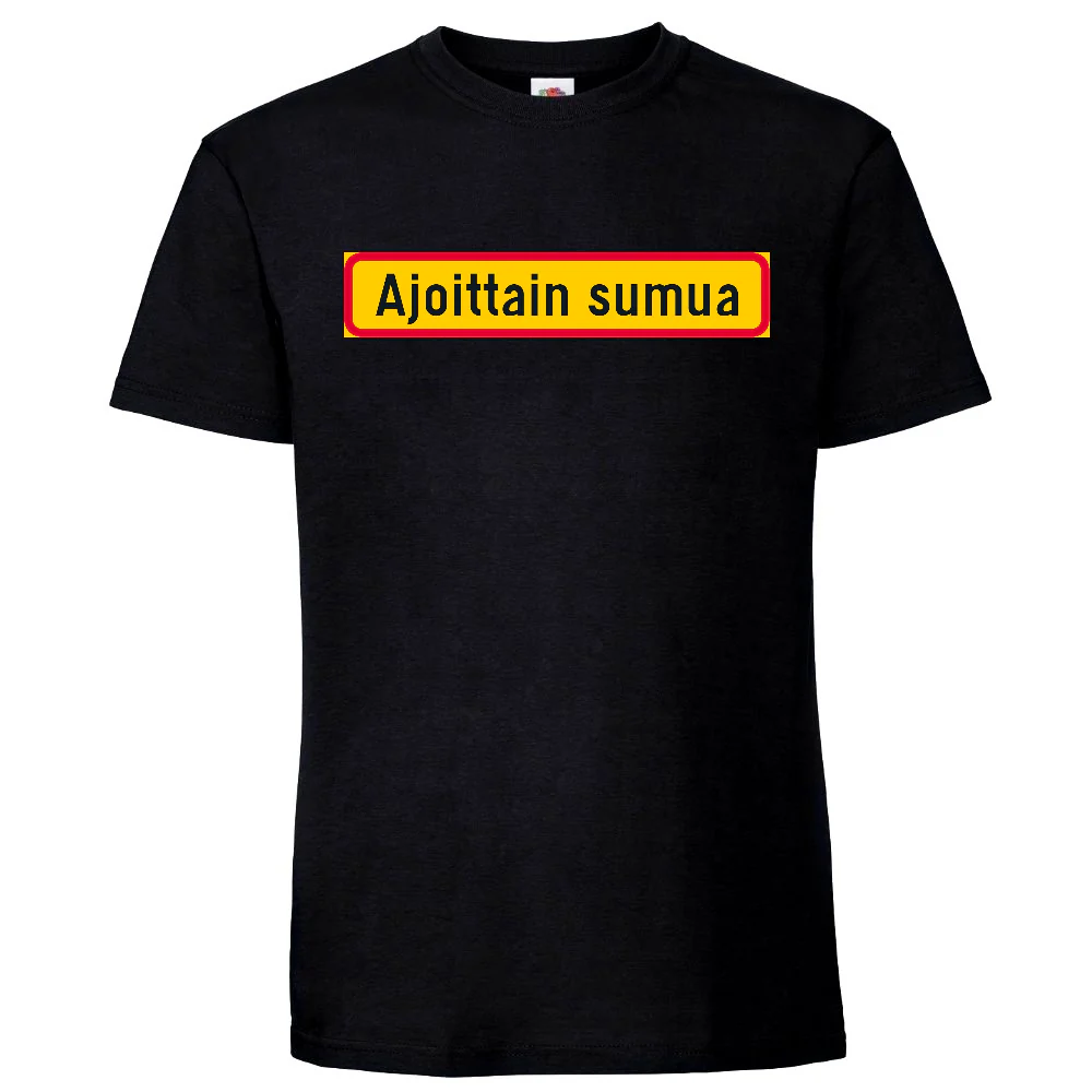 T-PAITA MUSTA VARO - AJOTTAIN SUMUA (00 531) - Image 2