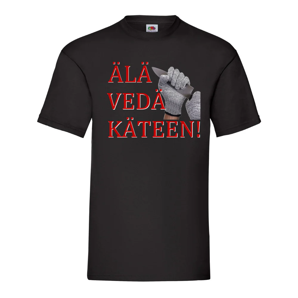 T-PAITA musta - Älä vedä käteen (2992)
