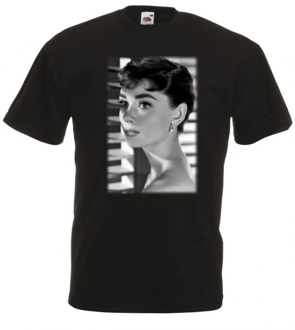 T-PAITA MUSTA - AUDREY HEPBURN (00 1217)