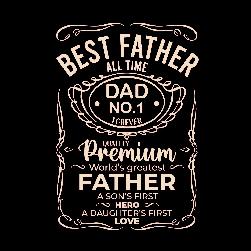 T-PAITA MUSTA - BEST FATHER ALL TIME (00 2555) - Image 2