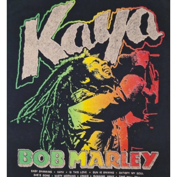 T-PAITA musta - Bob Marley Kaya - Image 2
