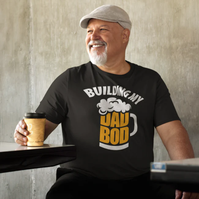 T- PAITA musta - BUILDING DAD BOD (00 119) - Image 2