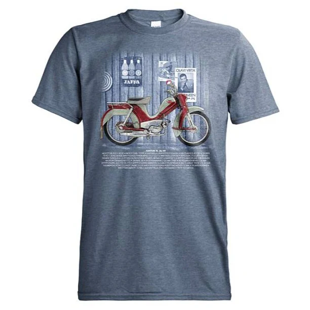 T-PAITA Meleerattu retro royal - DC BIKER Pappa Tunturi