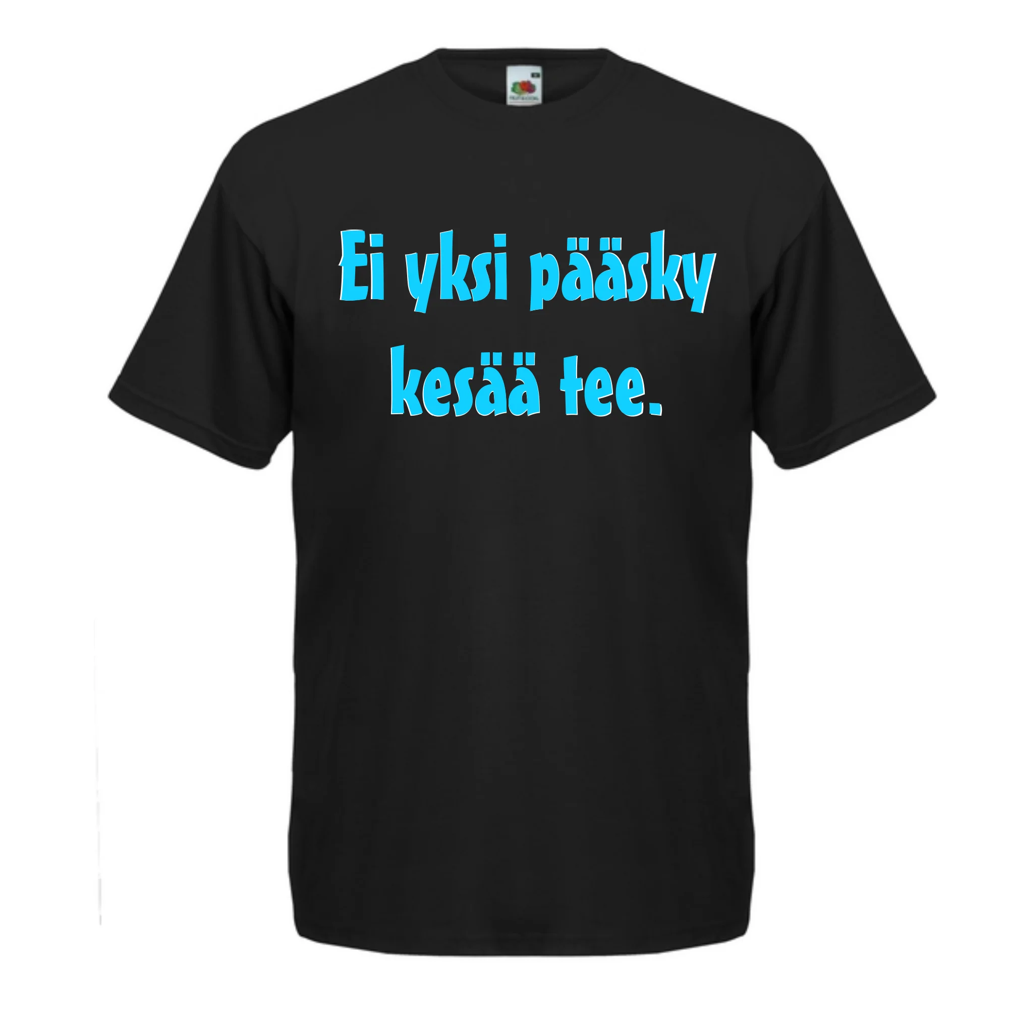 T-PAITA musta - Ei yksi pääsky kesää tee. (5061)