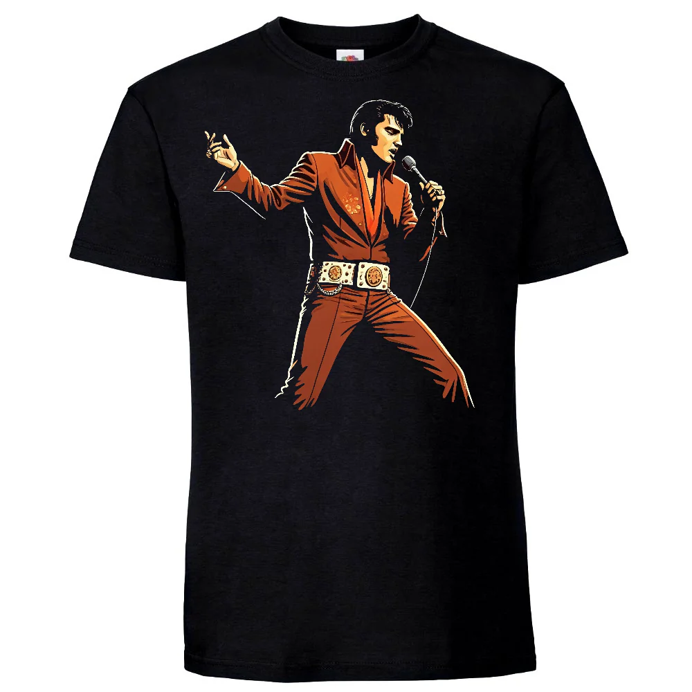 T-paita musta - ELVIS  (00 580)