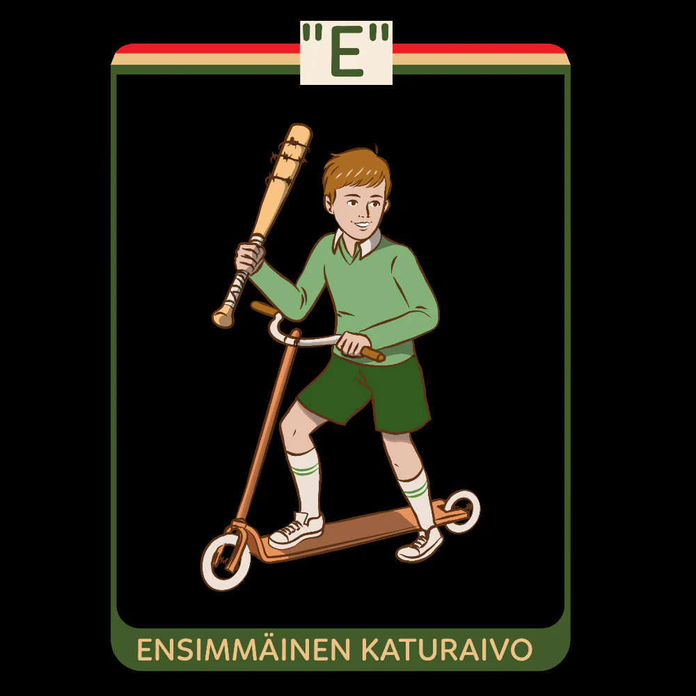T-PAITA MUSTA - ENSIMMÄINEN KATURAIVO (00 2729) - Image 2