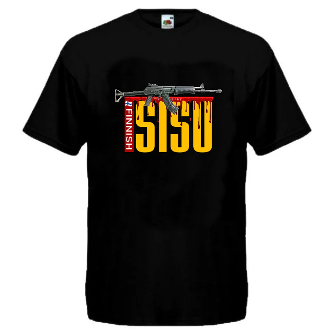 T-PAITA musta - FINNISH SISU RK-62 (00 3025)