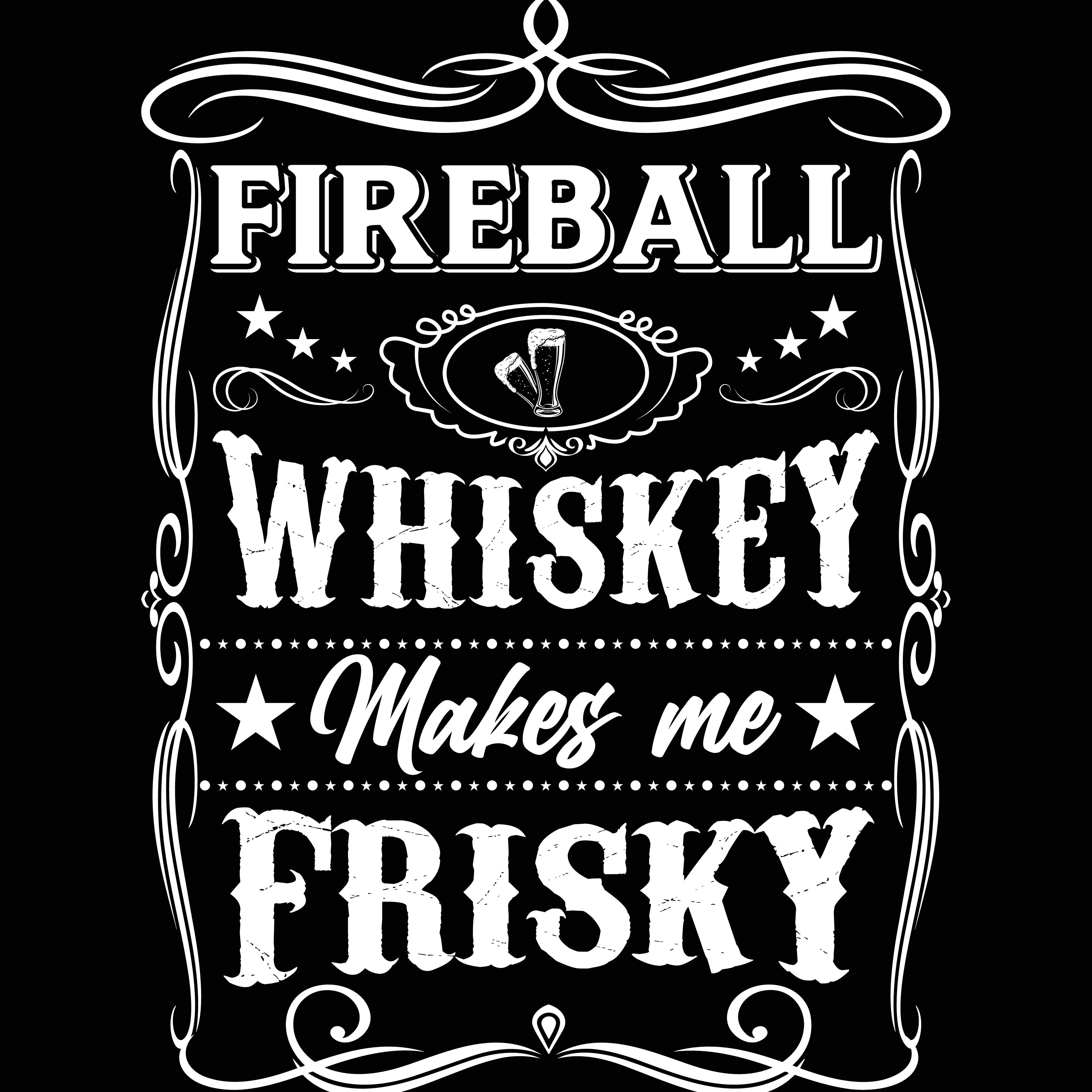 T-PAITA MUSTA - FIREBALL WHISKEY (00 253) - Image 2