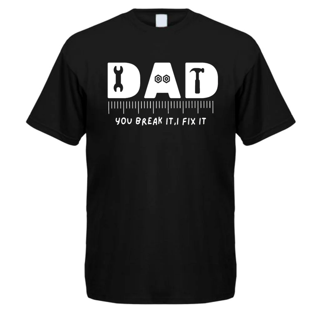 T-PAITA MUSTA - FIX IT DAD (00 2554)