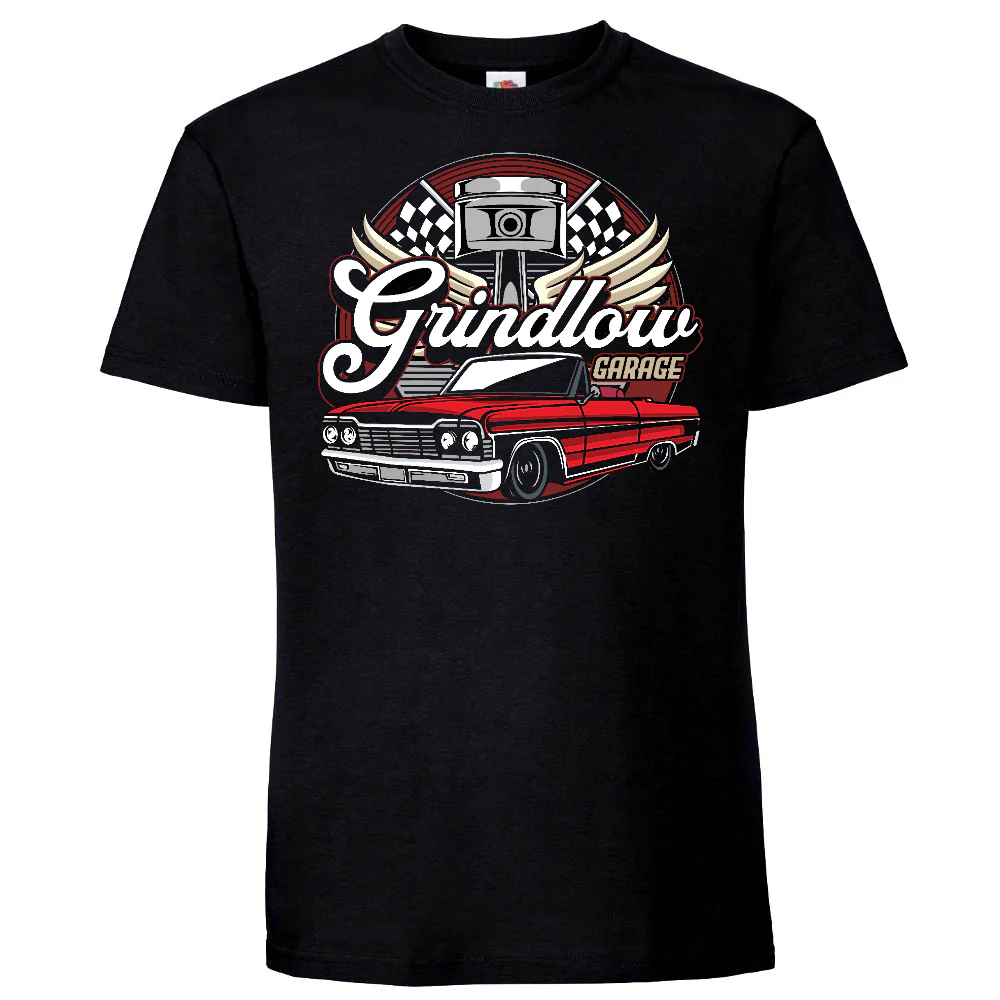 T-PAITA MUSTA - GRINDLOW GARAGE (3097)
