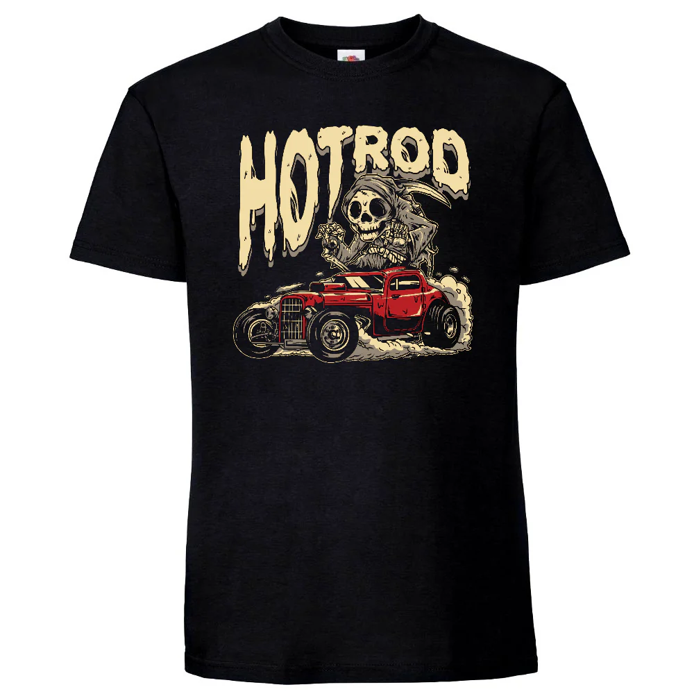 T-PAITA MUSTA - Hot Rod