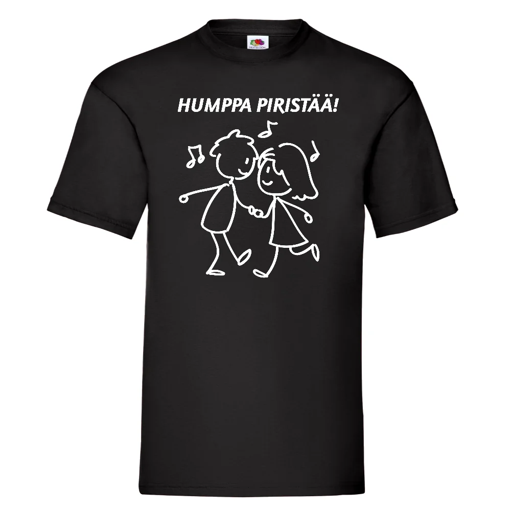 T-PAITA MUSTA - HUMPPA PIRISTÄÄ - KAMALA LUONNE (2848)
