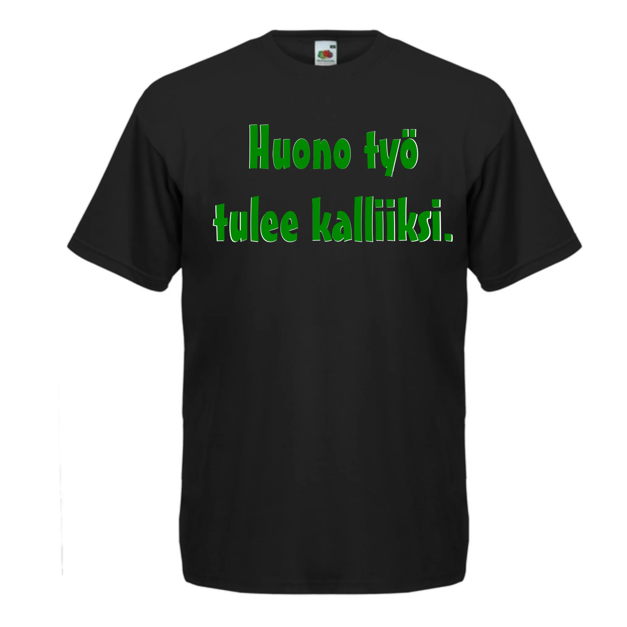 T-PAITA musta - Huono työ tulee kalliiksi. (5055)