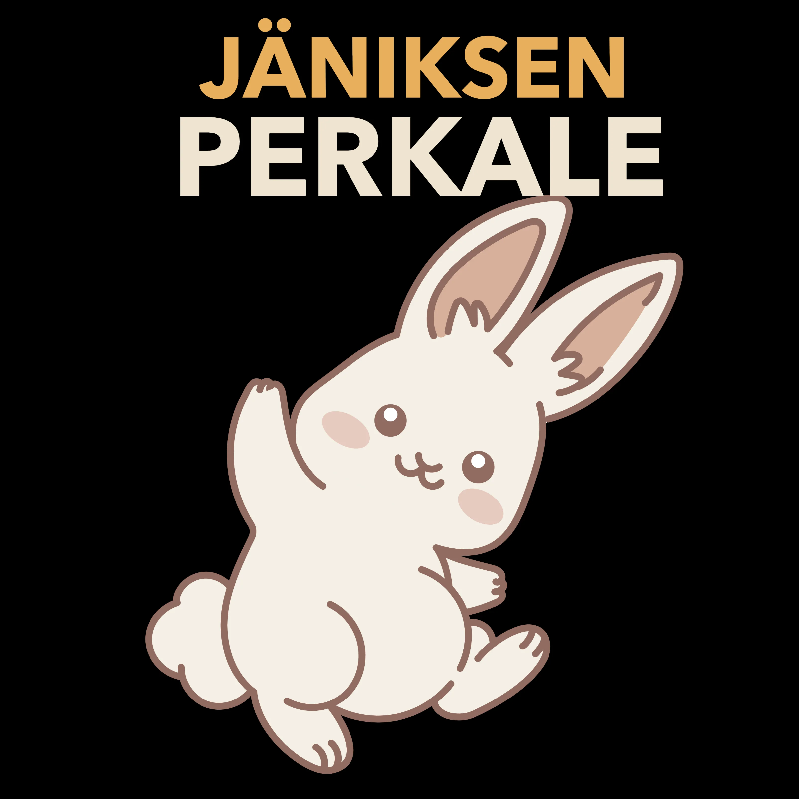 T-PAITA MUSTA PÄÄSIÄINEN - JÄNIKSEN PERKALE (00 366) - Image 2
