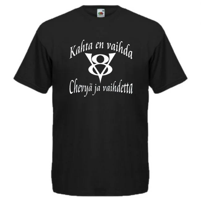 T-PAITA MUSTA - KAHTA EN VAIHDA  (602)