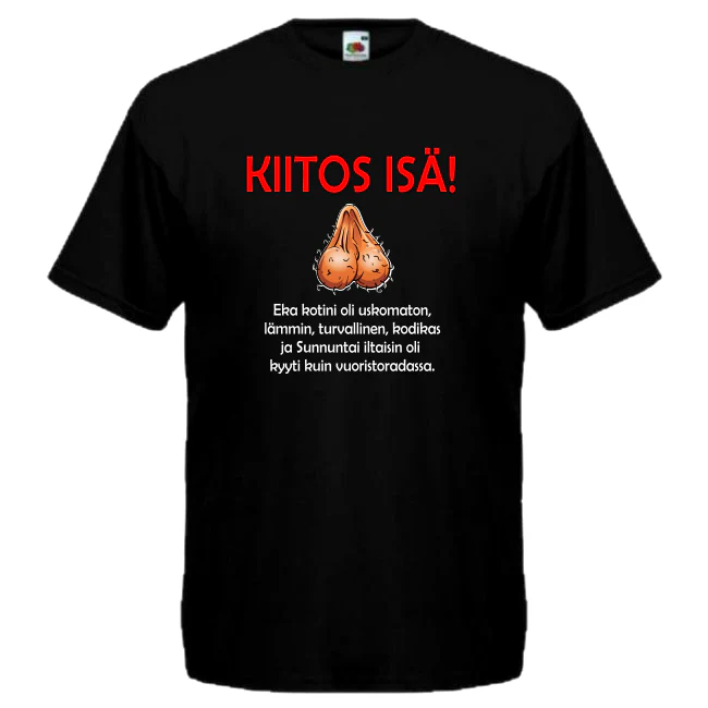 T- PAITA musta - KIITOS ISÄ! (00 2553)