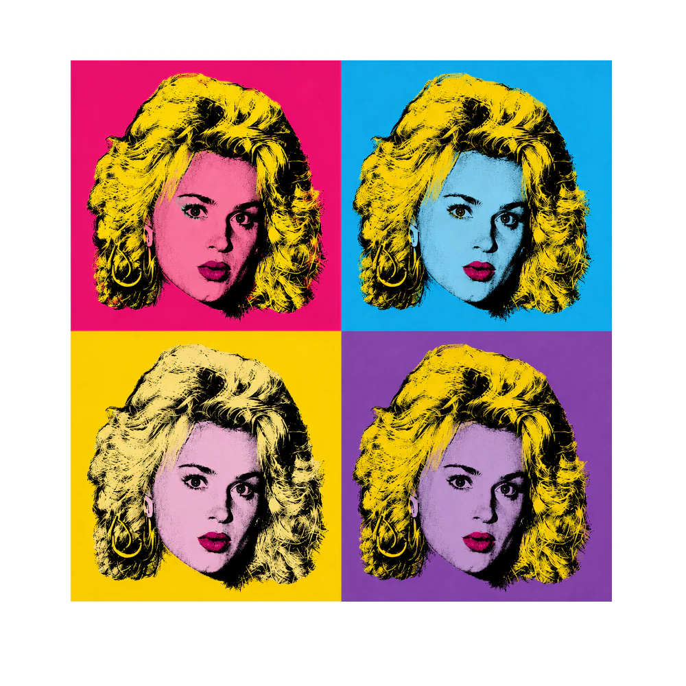 T-PAITA VALKOINEN - KIKKA POP ART (00 830) - Image 2