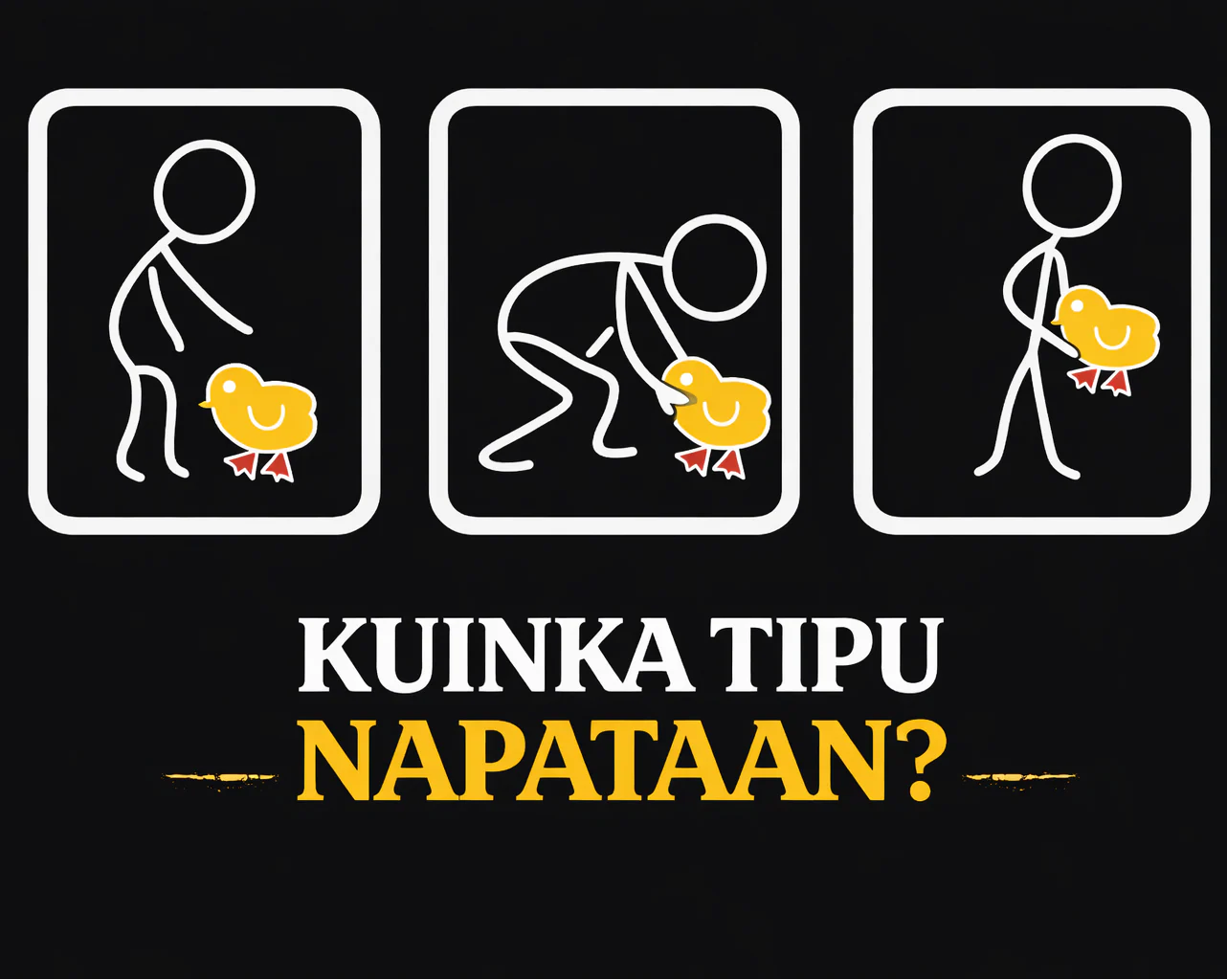 T-PAITA MUSTA - Kuinka tipu napataan - Image 2