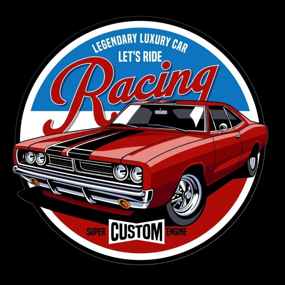 T-PAITA MUSTA - LEGENDARY RACING (00 479) - Image 2