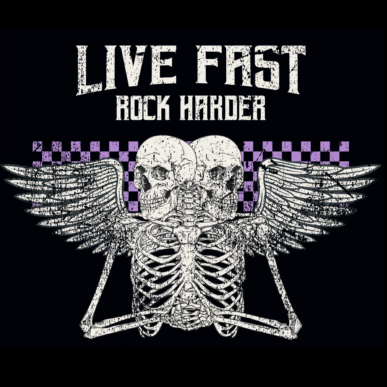 HUPPARI musta - LIVE FAST ROCK HARDER (2907) - Image 2