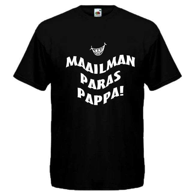 T-PAITA musta -  Maailman paras pappa! (00 1606) wv