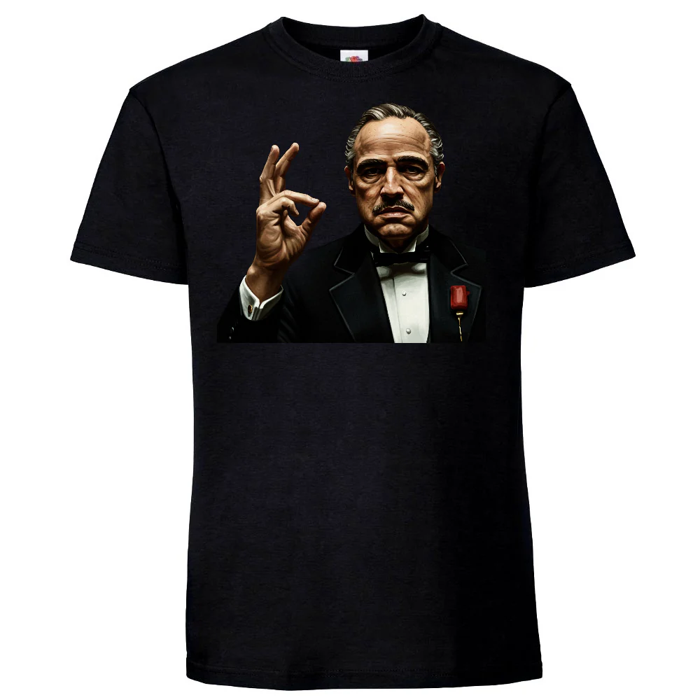 T-paita musta - MARLON BRANDO (00 592)
