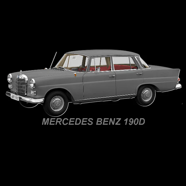 T-PAITA MUSTA - MERCEDES BENZ 190D (00 2250) - Image 2