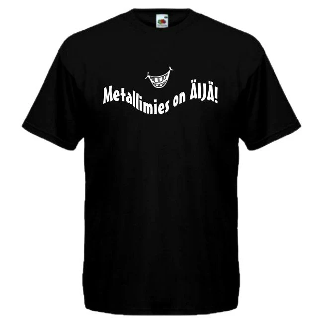 T-PAITA musta -  Metallimies on Äijä! (00 2898)