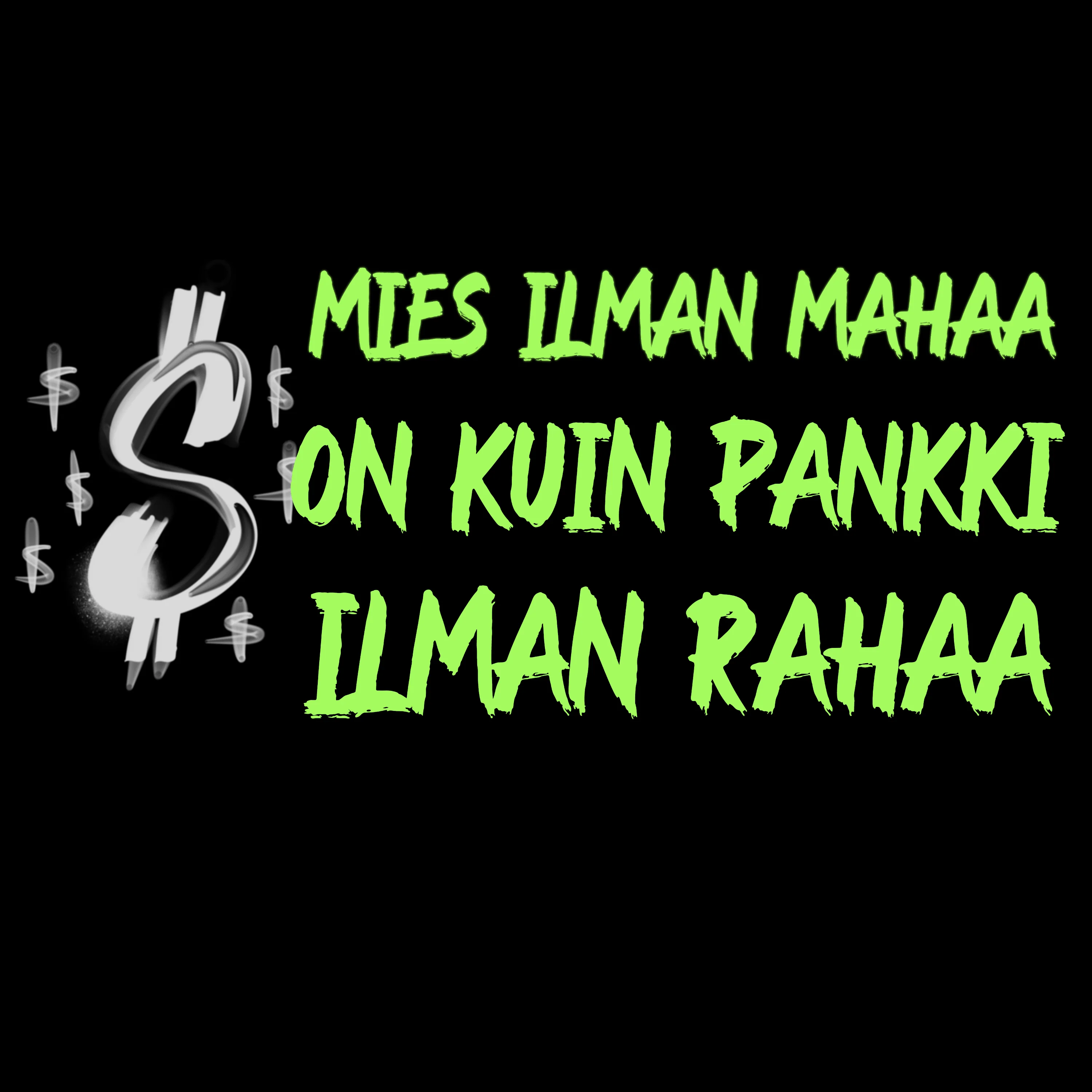 T-PAITA MUSTA - MIES ILMAN MAHAA (3258) - Image 2