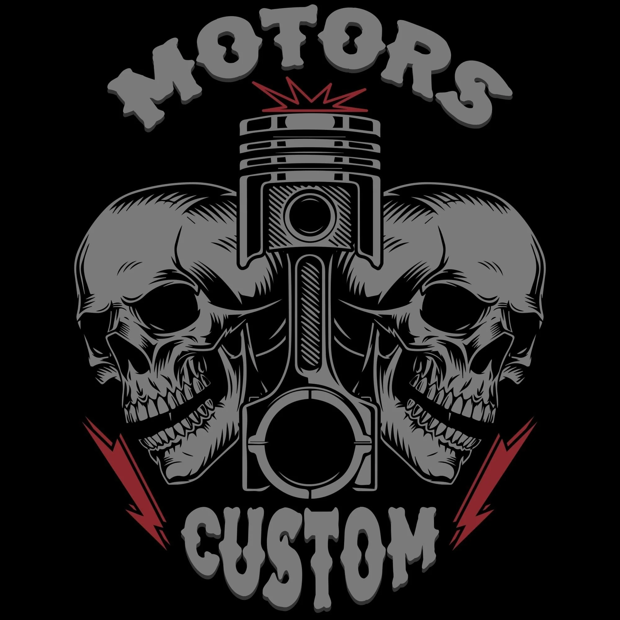 T-PAITA MUSTA - Iron Motor Brotherhood (4012) - Image 2