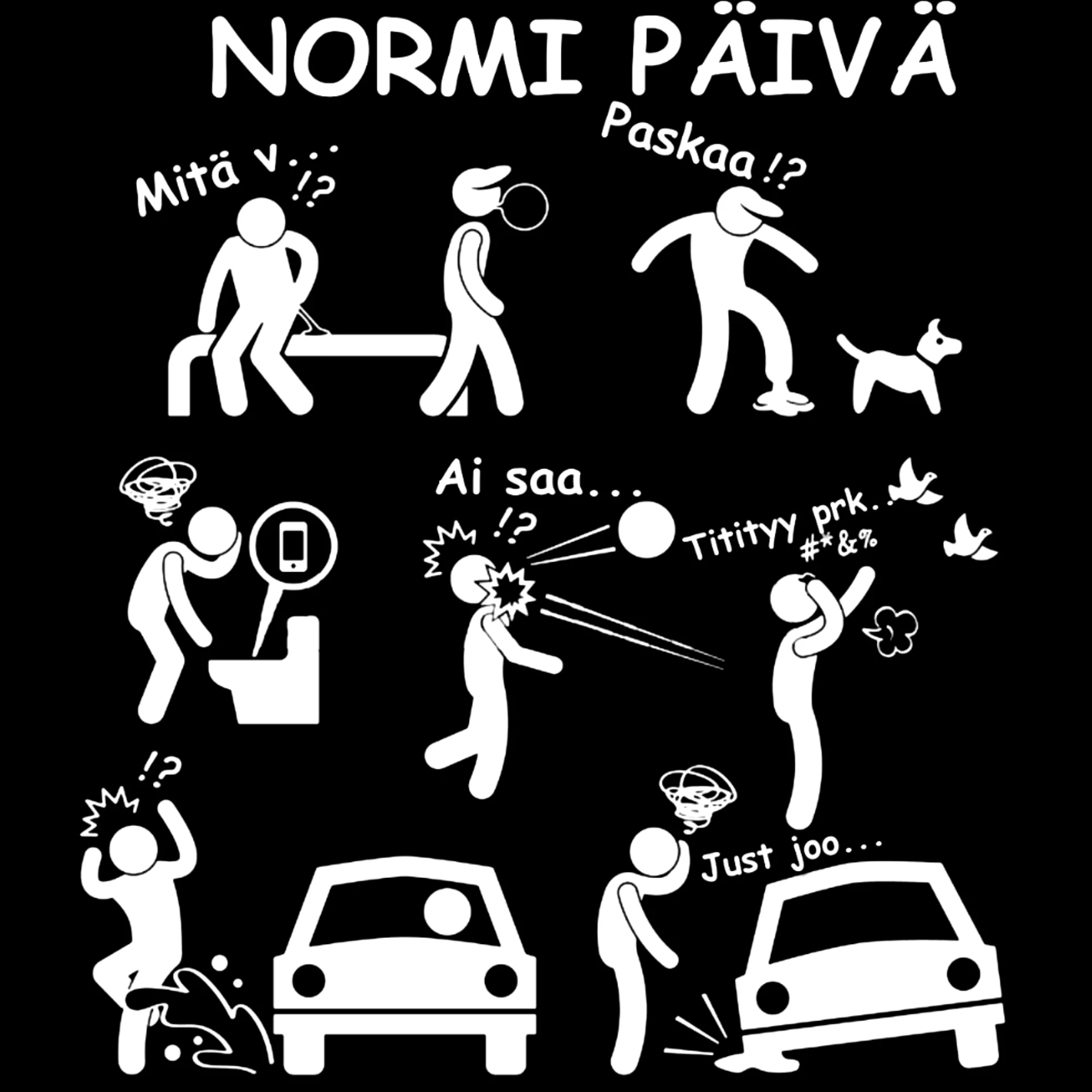 T-PAITA MUSTA - NORMI PÄIVÄ (00 1958) - Image 2