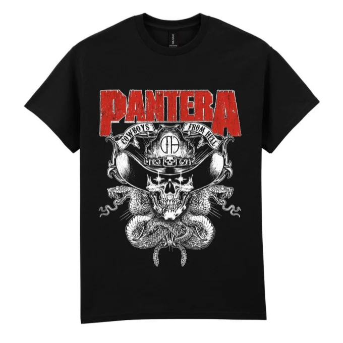 T-PAITA musta - Pantera Cowboys From Hell (LF8689)