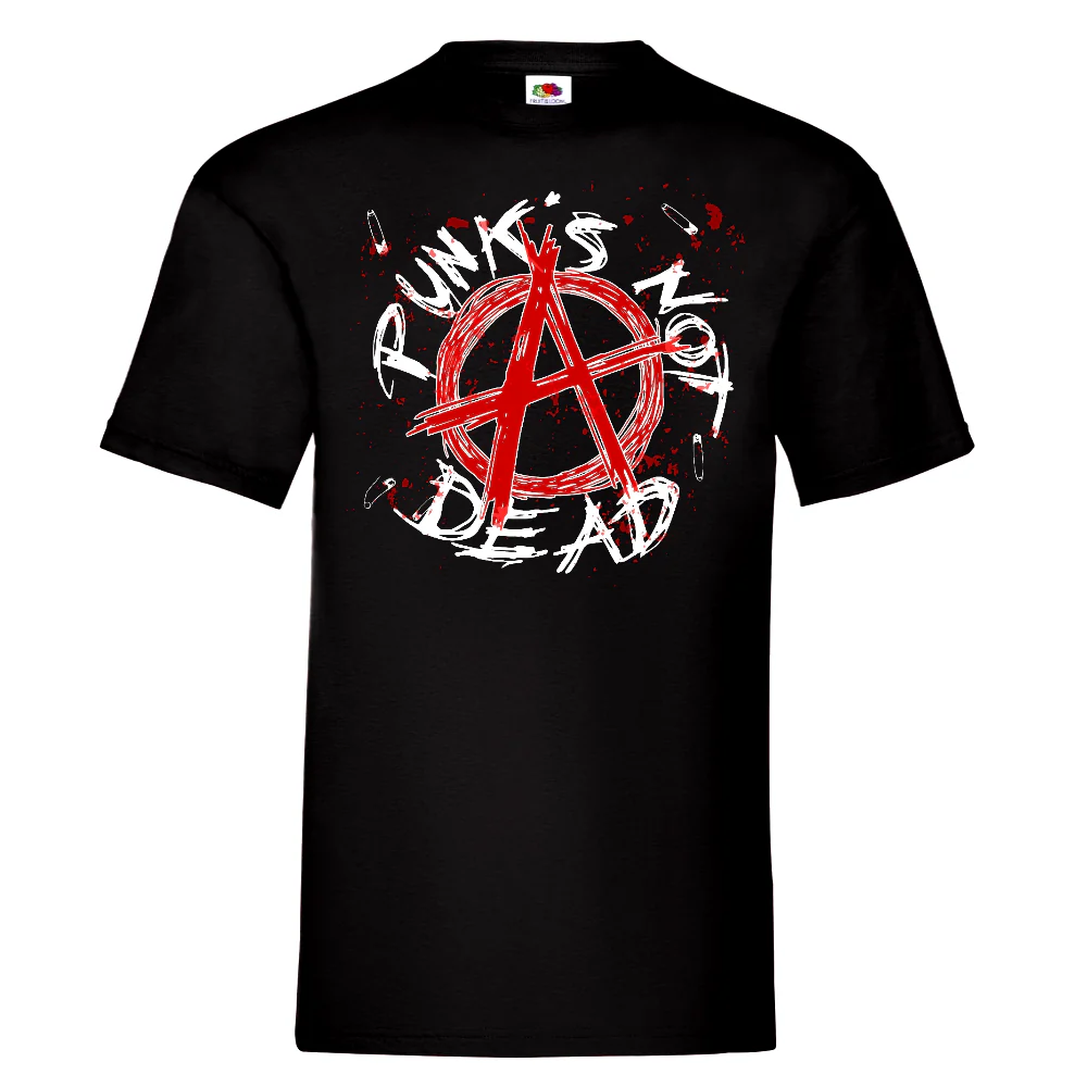 T-PAITA musta - PUNK'S NOT DEAD (00 308)