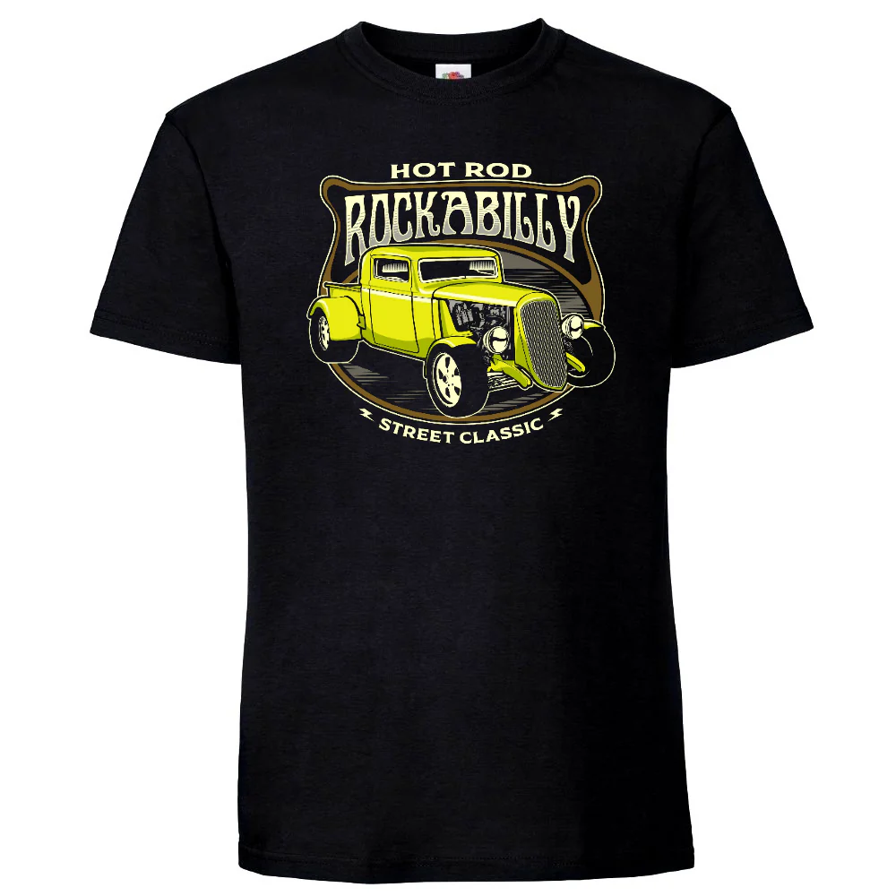 T-PAITA MUSTA - Rockabilly Street Classic Car (00 582)