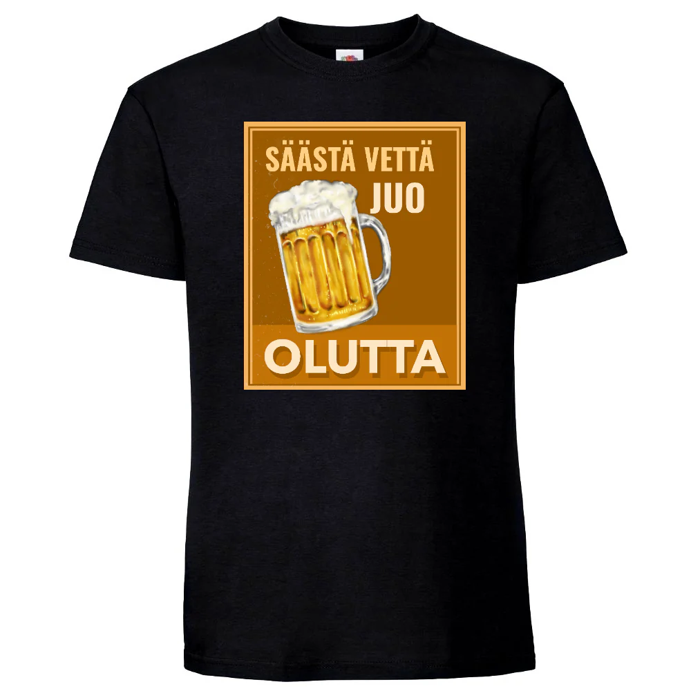 T-PAITA MUSTA - SĂĂSTĂ VETTĂ JUO OLUTTA (00 152) - Image 2