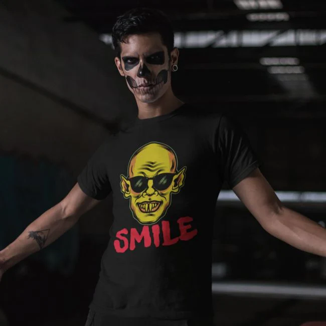 T-PAITA musta - SMILE (2169)