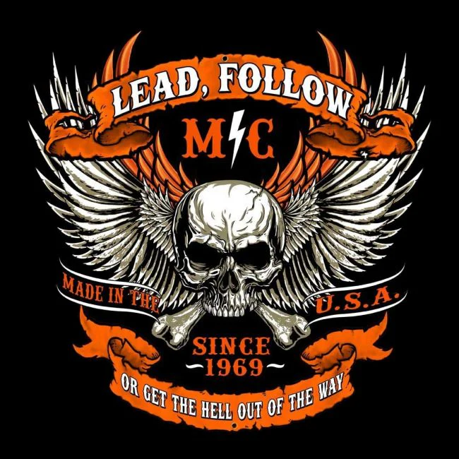 T-PAITA MUSTA SOF TEE - LEAD, FOLLOW MC (417) - Image 2