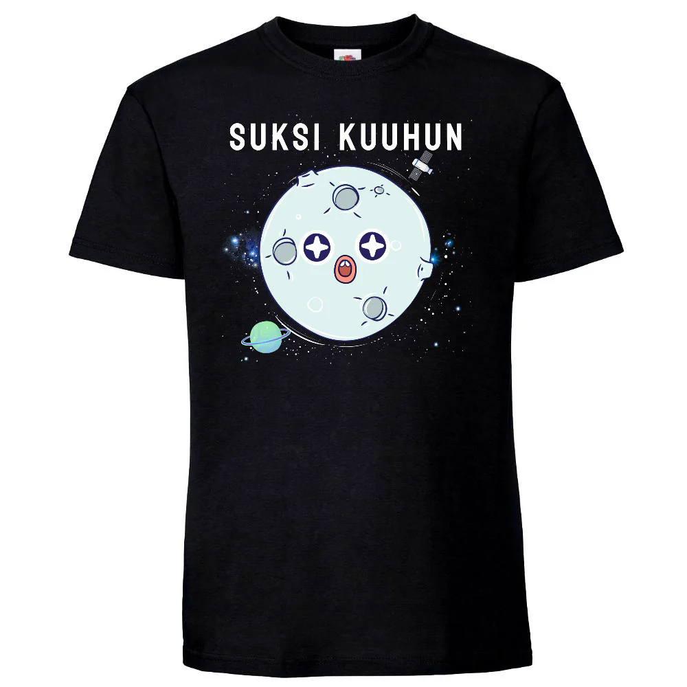 T-PAITA MUSTA - SUKSI KUUHUN - KAMALA LUONNE (474)