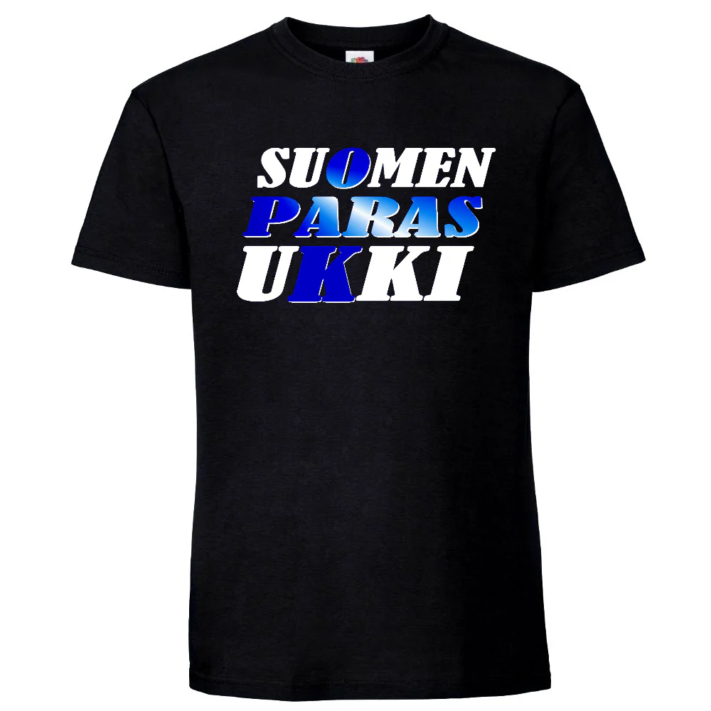 T-PAITA musta - SUOMEN PARAS UKKI (00 681)