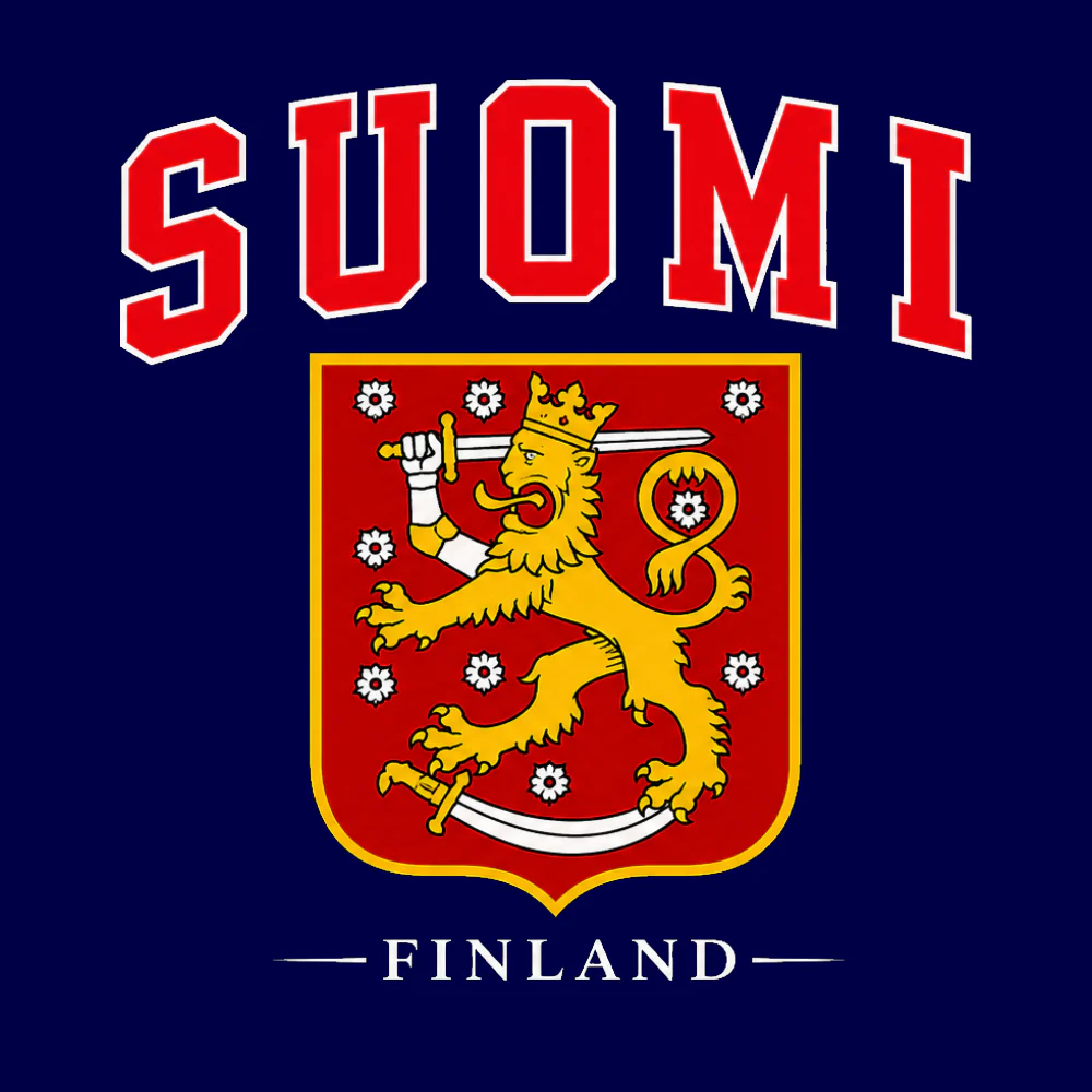 T-PAITA SUOMI LEIJONA tumman sininen - (00 749) - Image 2