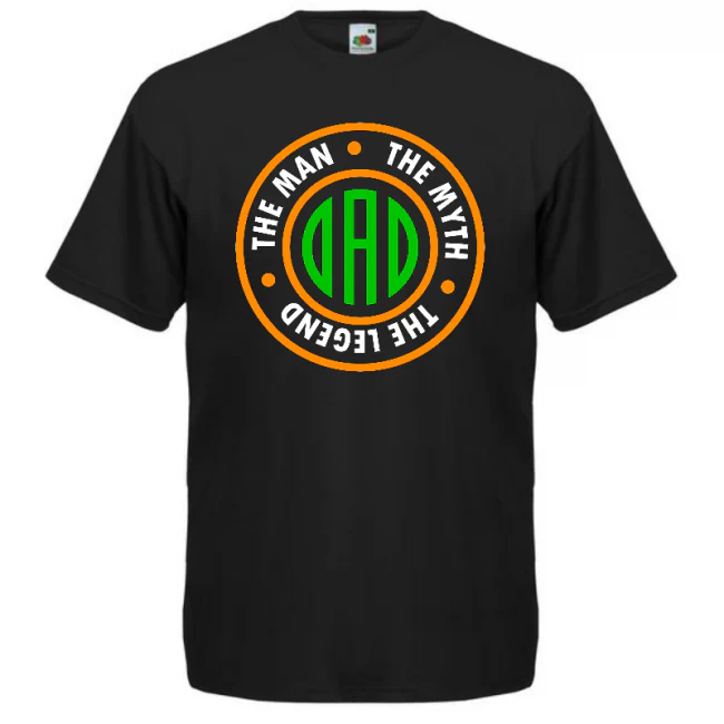 T- PAITA MUSTA - THE MAN, THE MYTH, THE LEGEND (00 1503)