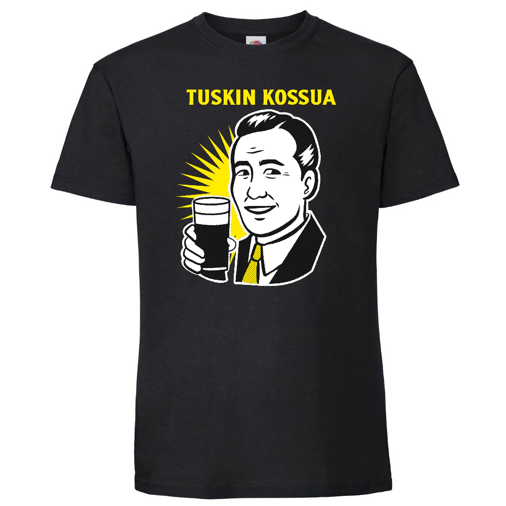T-PAITA MUSTA - TUSKIN KOSSUA - KAMALA LUONNE (00 2773) - Image 2
