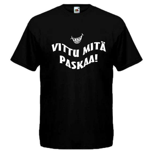 T-PAITA musta -  Vittu mitä paskaa.  (00 1259)