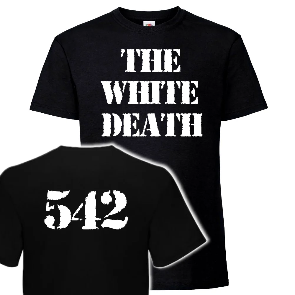T-PAITA MUSTA - THE WHITE DEATH (00 2148)
