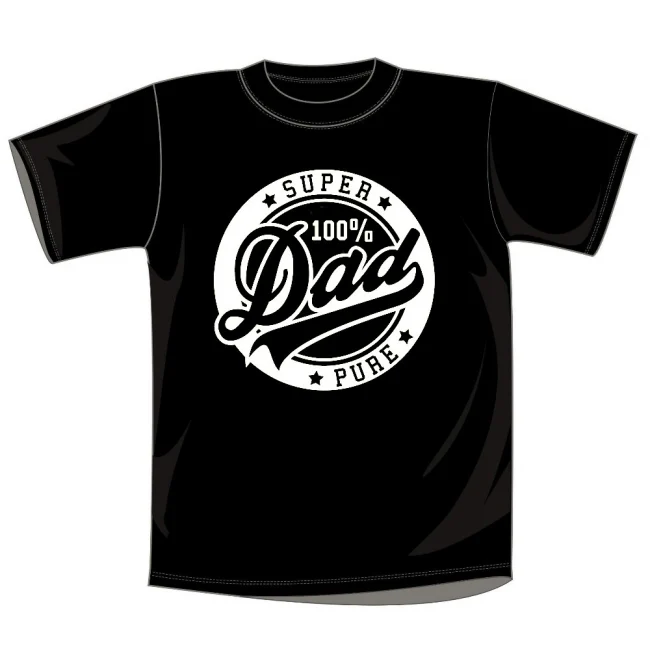 T- PAITA MUSTA - PURE DAD (00 760)